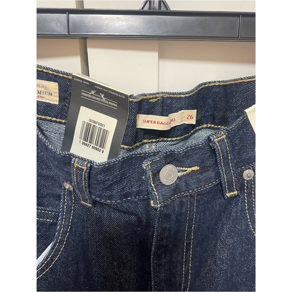 Levi’s Super Baggy Barrel Jean in shaded view sz 26 x 30 NWT - Picture 10 of 12